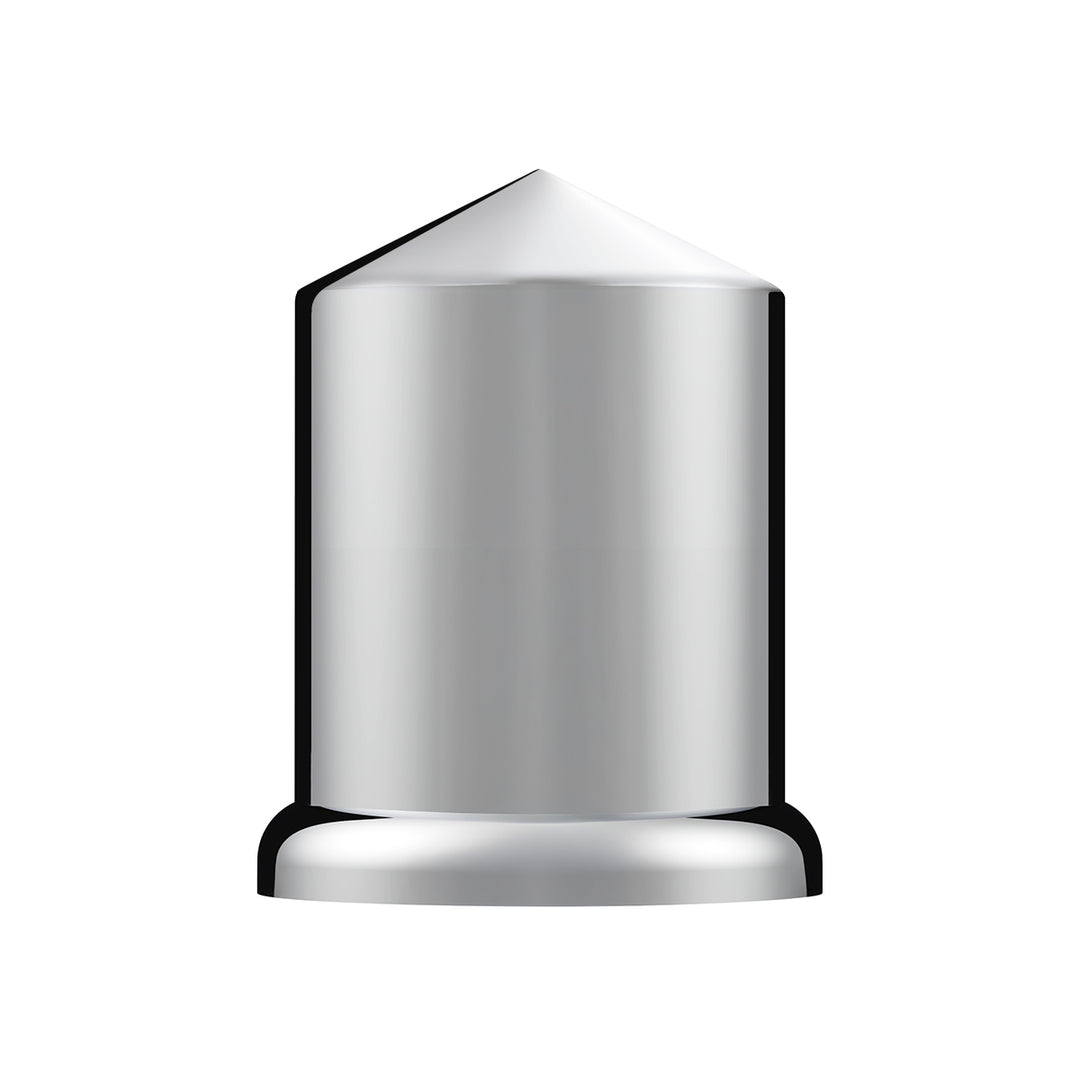 3/4" x 1-1/2" Chrome Plastic Pointed Nut Cover - Push-On