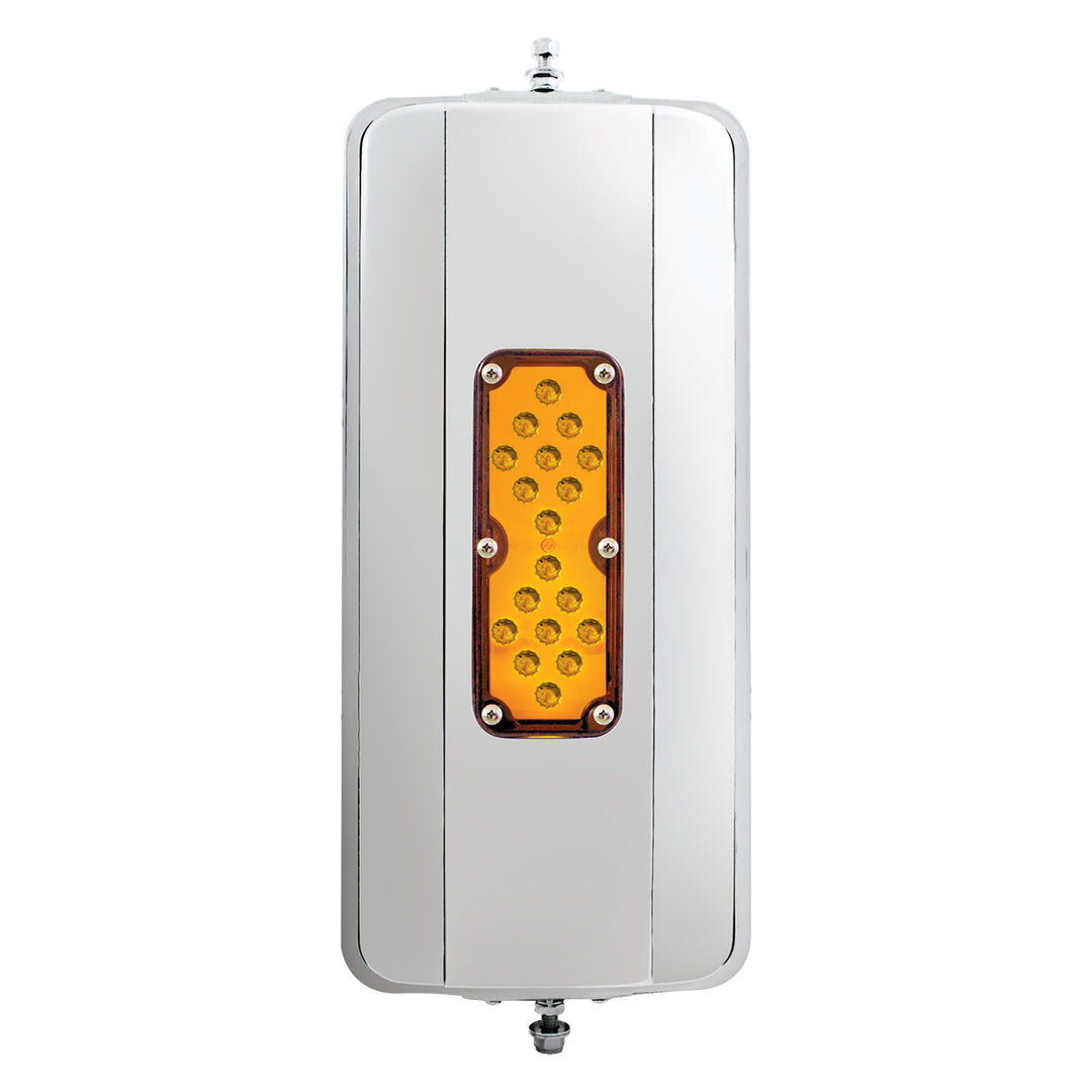 7" x 16" 18 LED 430 Stainless Steel West Coast Mirror - Heated