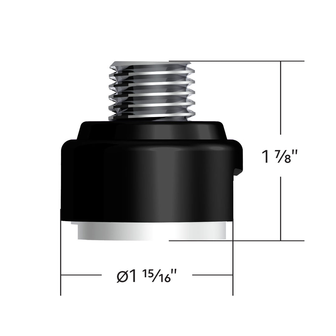 M30 x 3.5 Thread-On Gearshift Adapter W/LED Mount For Eaton - Fuller 13/15/18 Speed - Candy Black