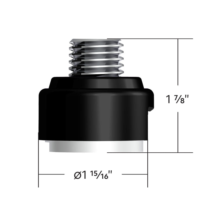 M30 x 3.5 Thread-On Gearshift Adapter W/LED Mount For Eaton - Fuller 13/15/18 Speed - Candy Black