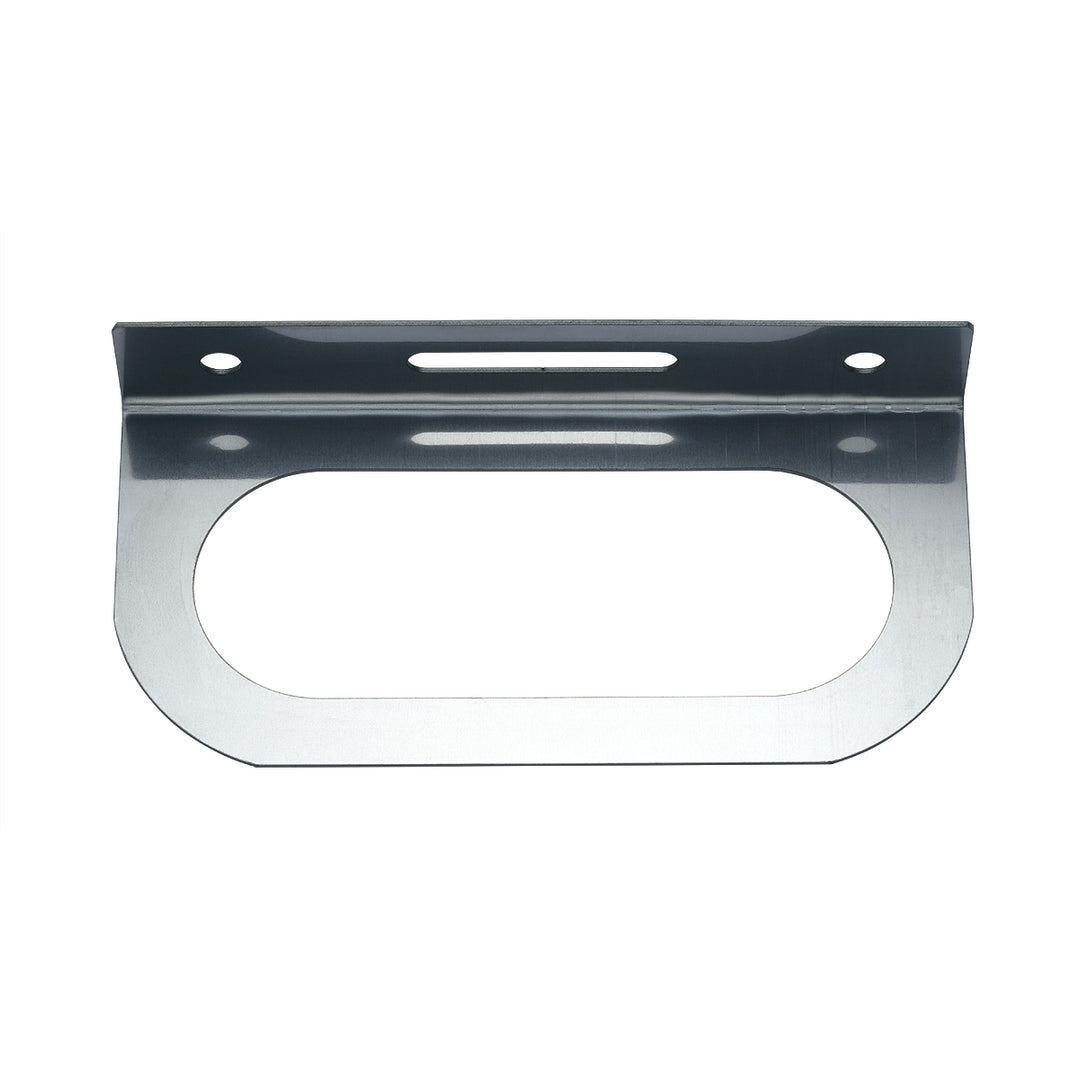 Stainless Light Bracket With Single Oval Light Cutout