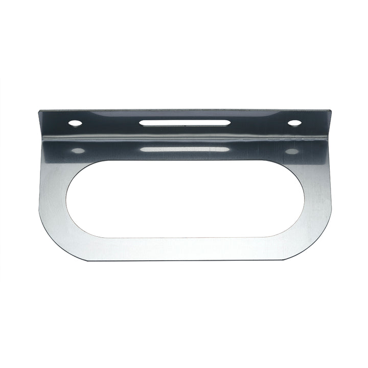 Stainless Light Bracket With Single Oval Light Cutout
