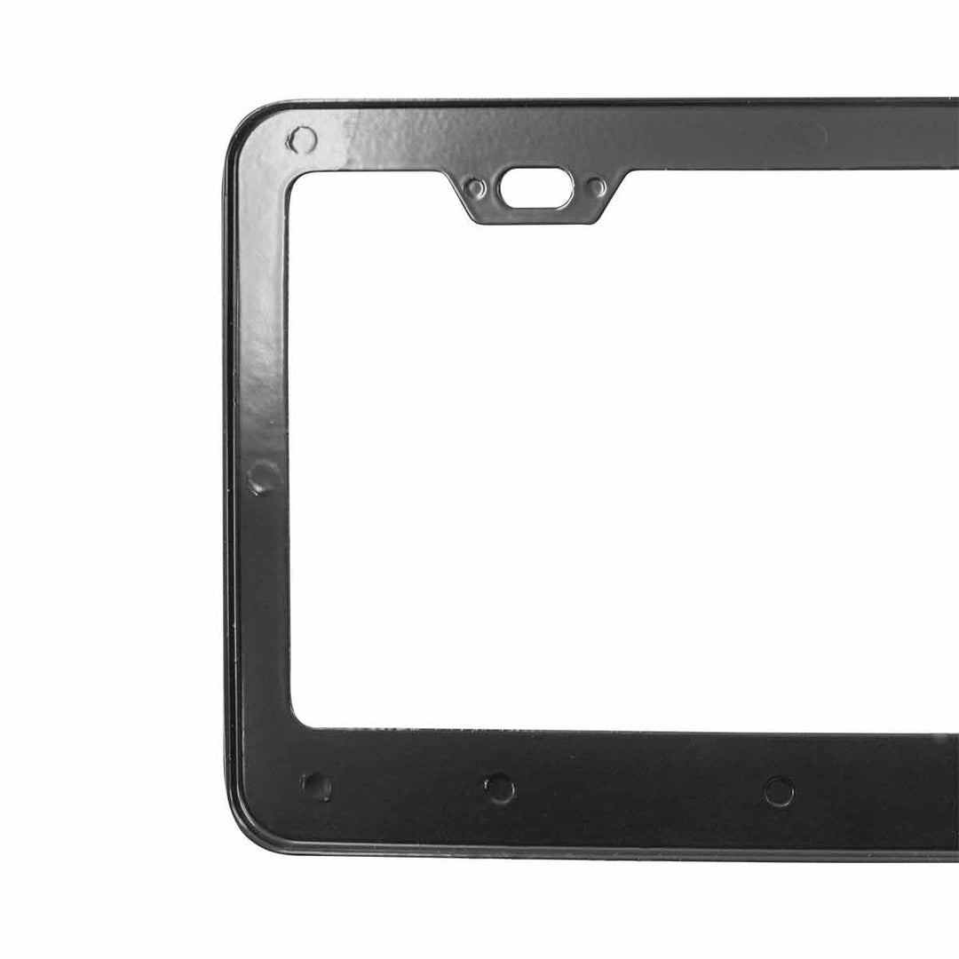 Black Wide Bottom 2 Hole License Plate Frame