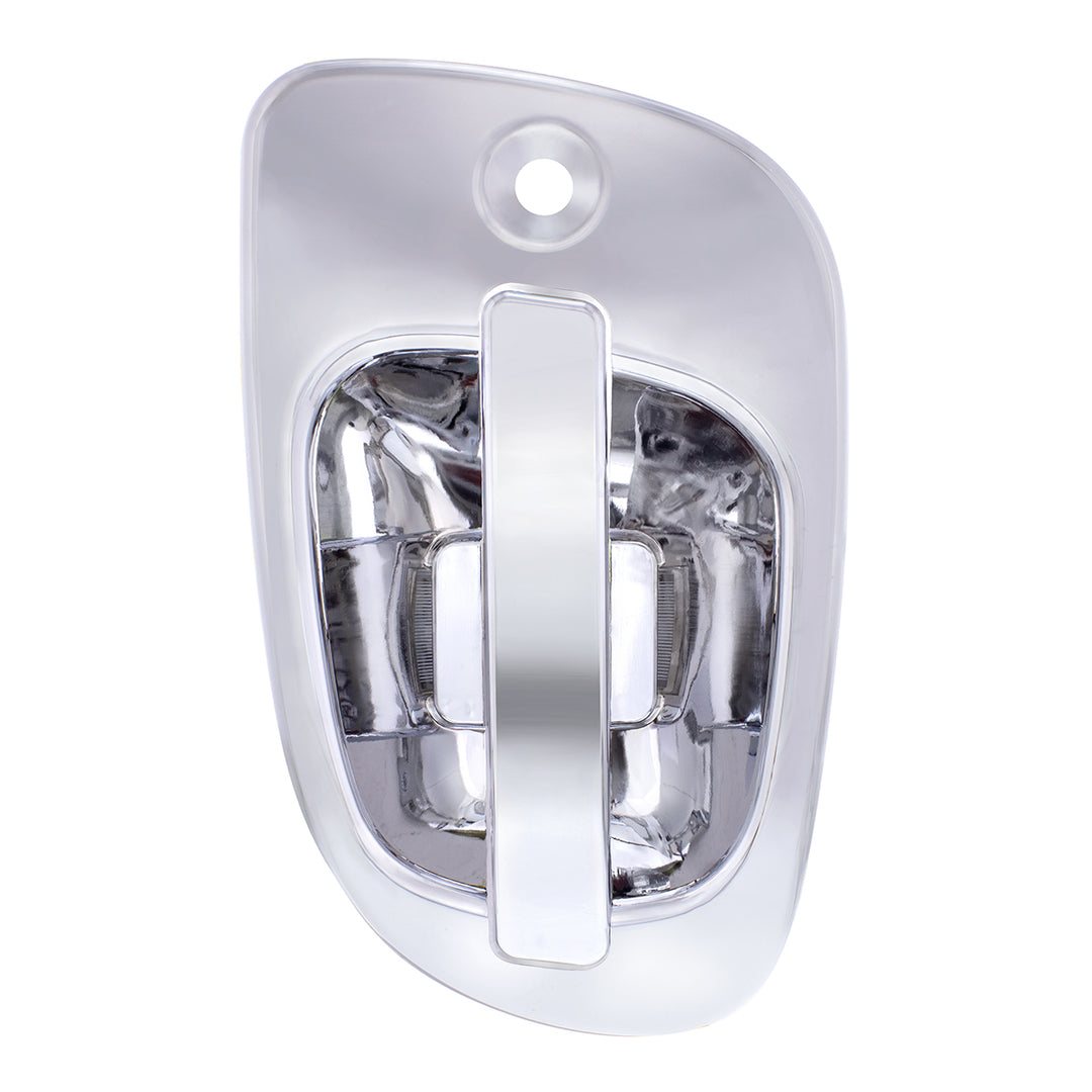 6 Amber LED Chrome Door Handle Cover for 2008-2017 Freightliner Cascadia - Passenger