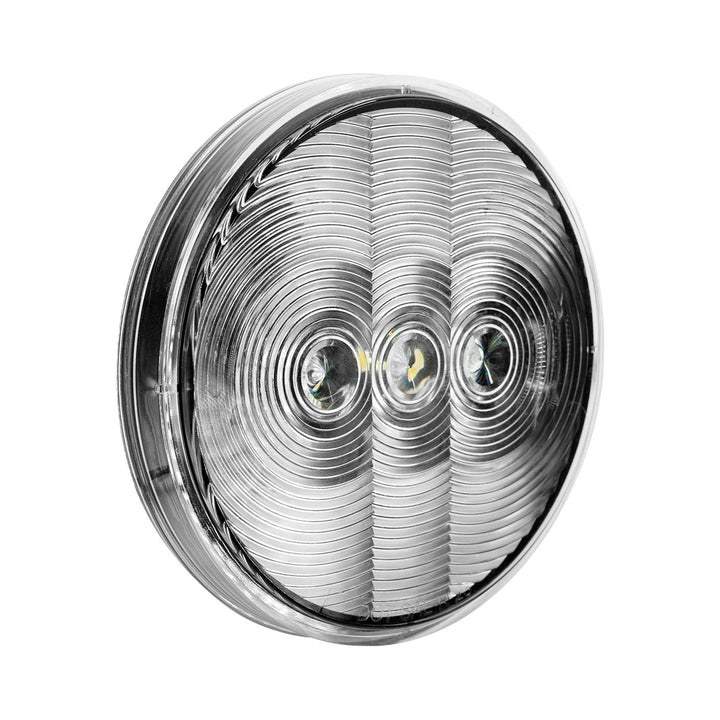 6 LED 4" Round Light (Back-Up) - White LED/Clear Lens