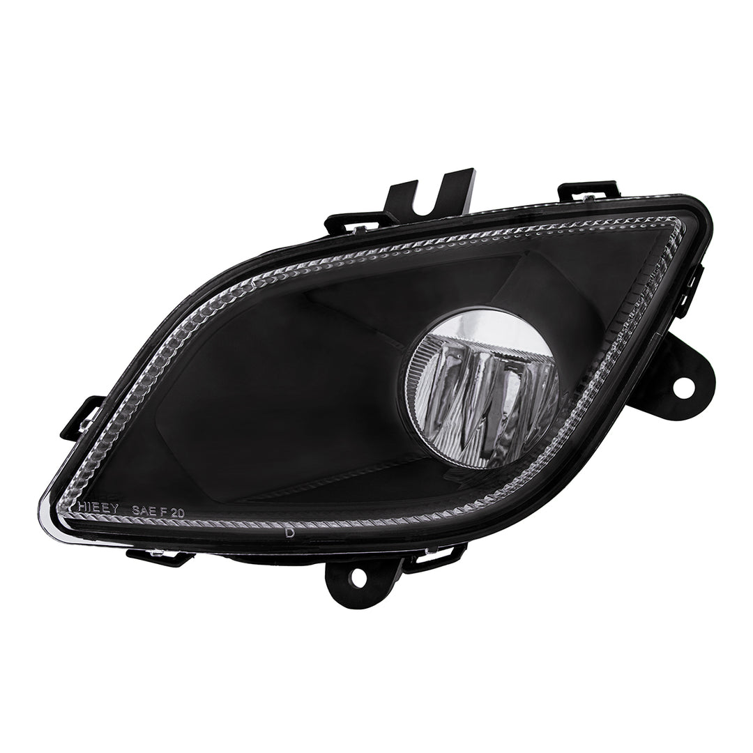 Black Single LED Fog Light For 2018-2024 Freightliner Cascadia - Driver - Competition Series