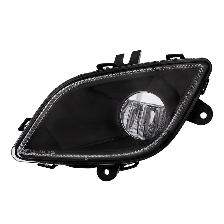 Black Single LED Fog Light For 2018-2024 Freightliner Cascadia - Driver - Competition Series