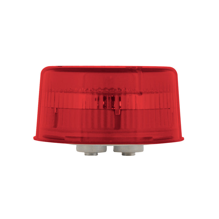 9 LED 2" Round Reflector Light (Clearance/Marker) - Red LED/Red Lens (Bulk)