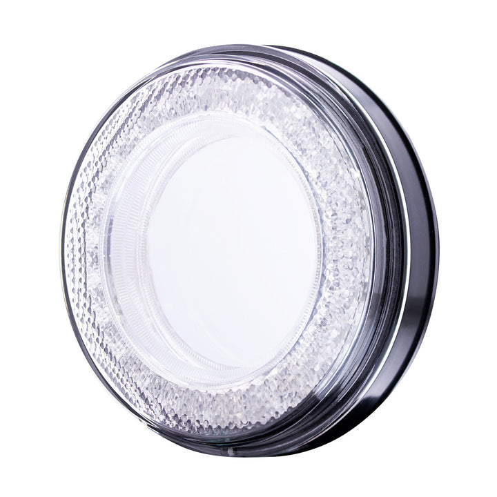 24 LED 4" Round Mirage Light (Stop, Turn &amp; Tail) - Red LED/Clear Lens (Bulk)