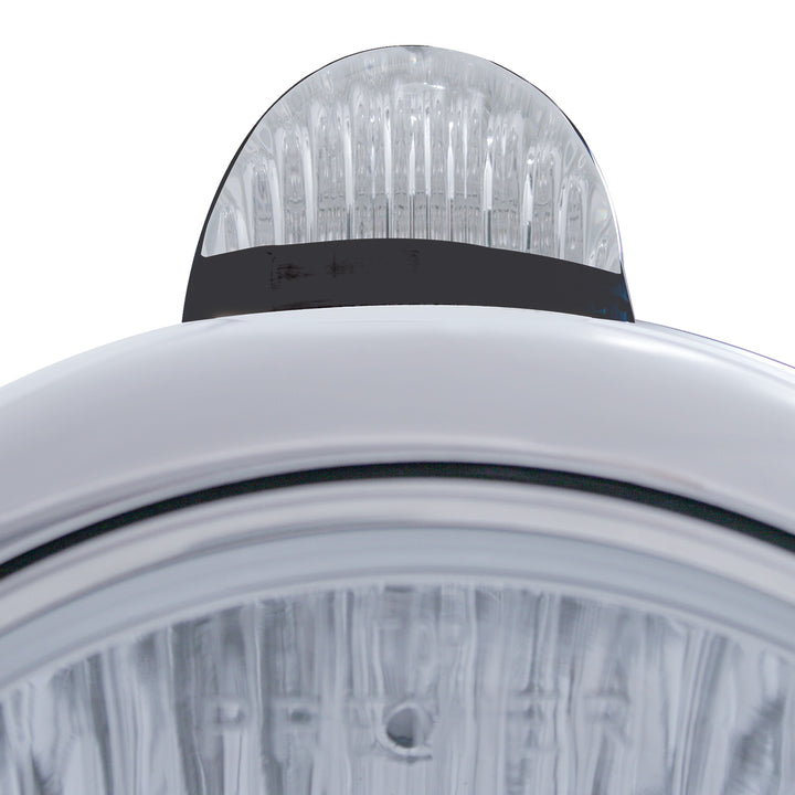Black Guide 682-C Headlight 6014 &amp; Dual Mode LED Signal - Clear Lens