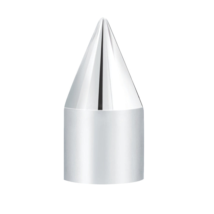 1-1/8" x 2-13/16" Chrome Plastic Spike Nut Cover - Push-On (Bulk)