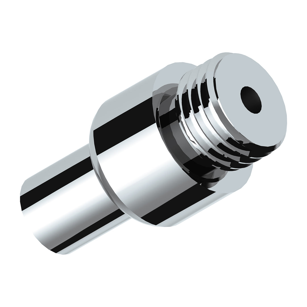 Chrome Aluminum Air Valve Adapter With M30 x 3.5 Threads