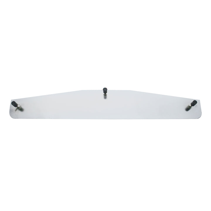 3" x 18" Chrome Standard Bottom Mud Flap Plate - Welded Stud