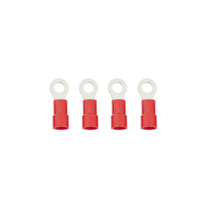 8 AWG 1/4" Stud HD Vinyl Ring Terminal (4-Pack)
