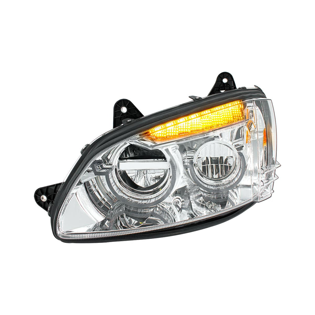 Chrome Full LED Headlight For 2008-2017 Kenworth T660 - Driver