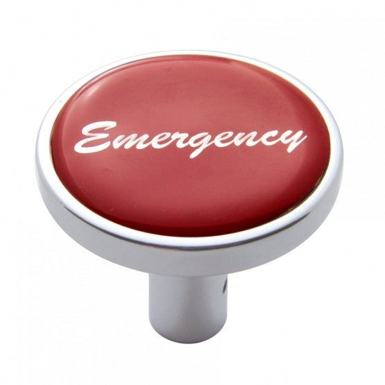 "Emergency" Long Air Valve Knob - Red Glossy Sticker