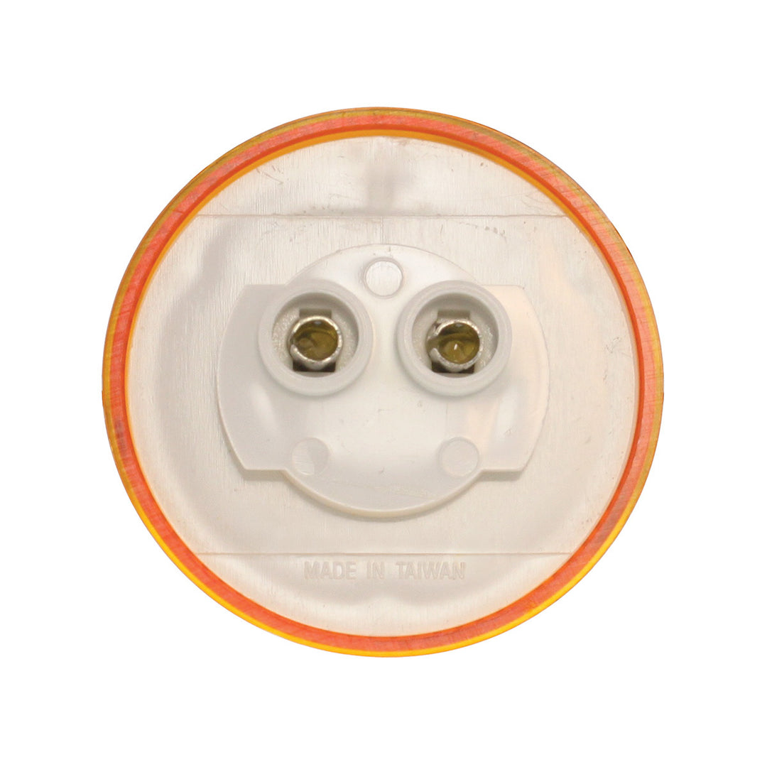 9 LED 2" Round Reflector Light (Clearance/Marker) - Amber LED/Amber Lens
