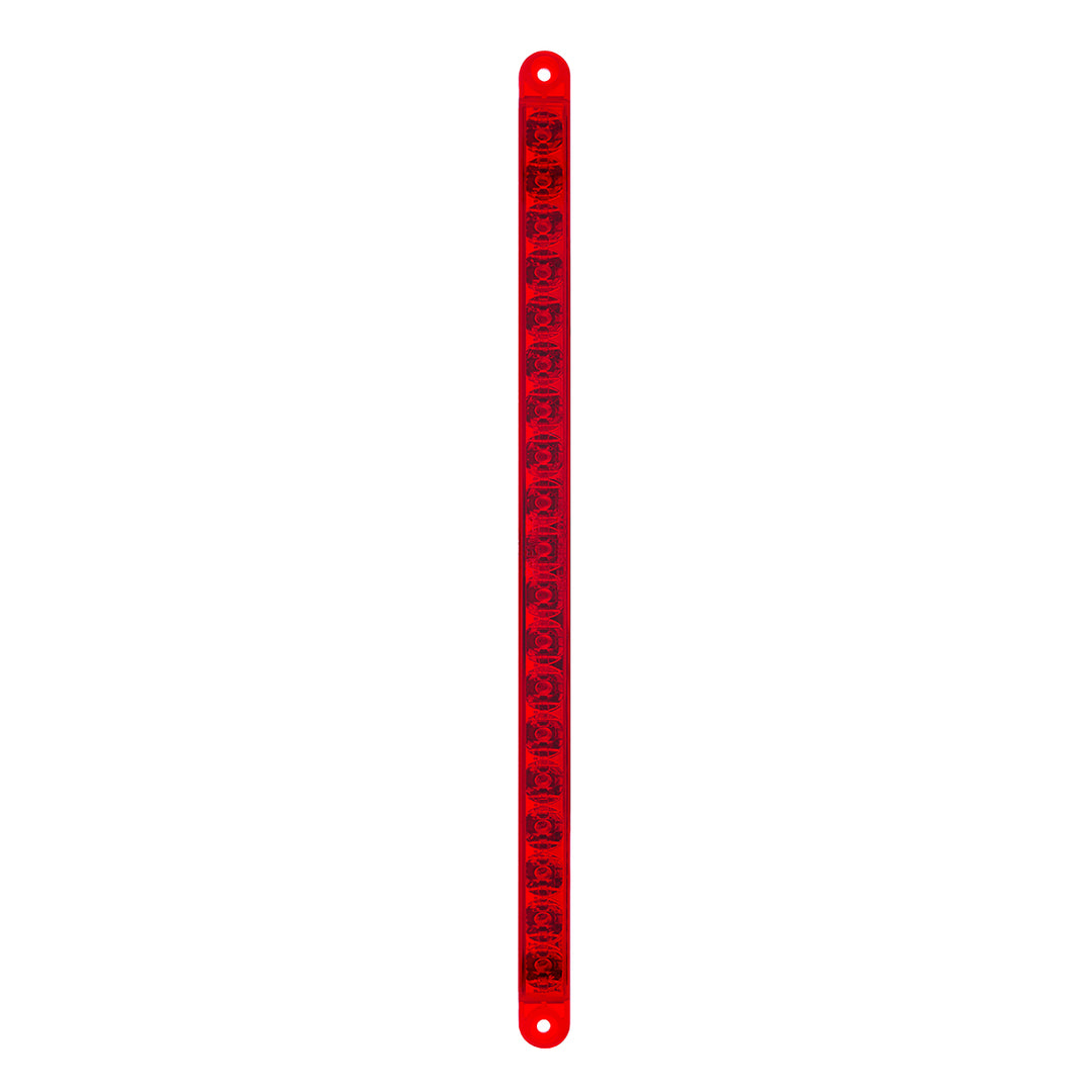 19 LED 12" Reflector Light Bar (Stop, Turn &amp; Tail) - Red LED/Red Lens (Bulk)