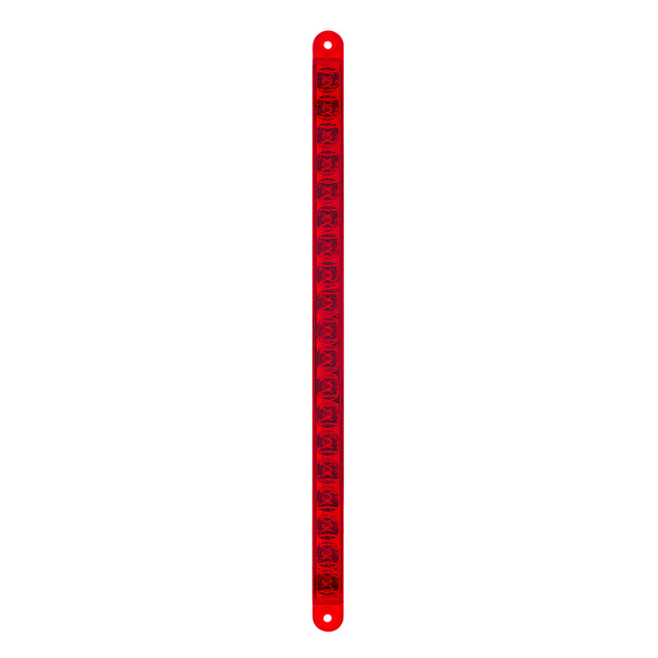 19 LED 12" Reflector Light Bar (Stop, Turn &amp; Tail) - Red LED/Red Lens (Bulk)