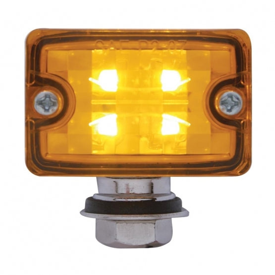 4 LED Small Rod Light - Amber LED/Amber Lens