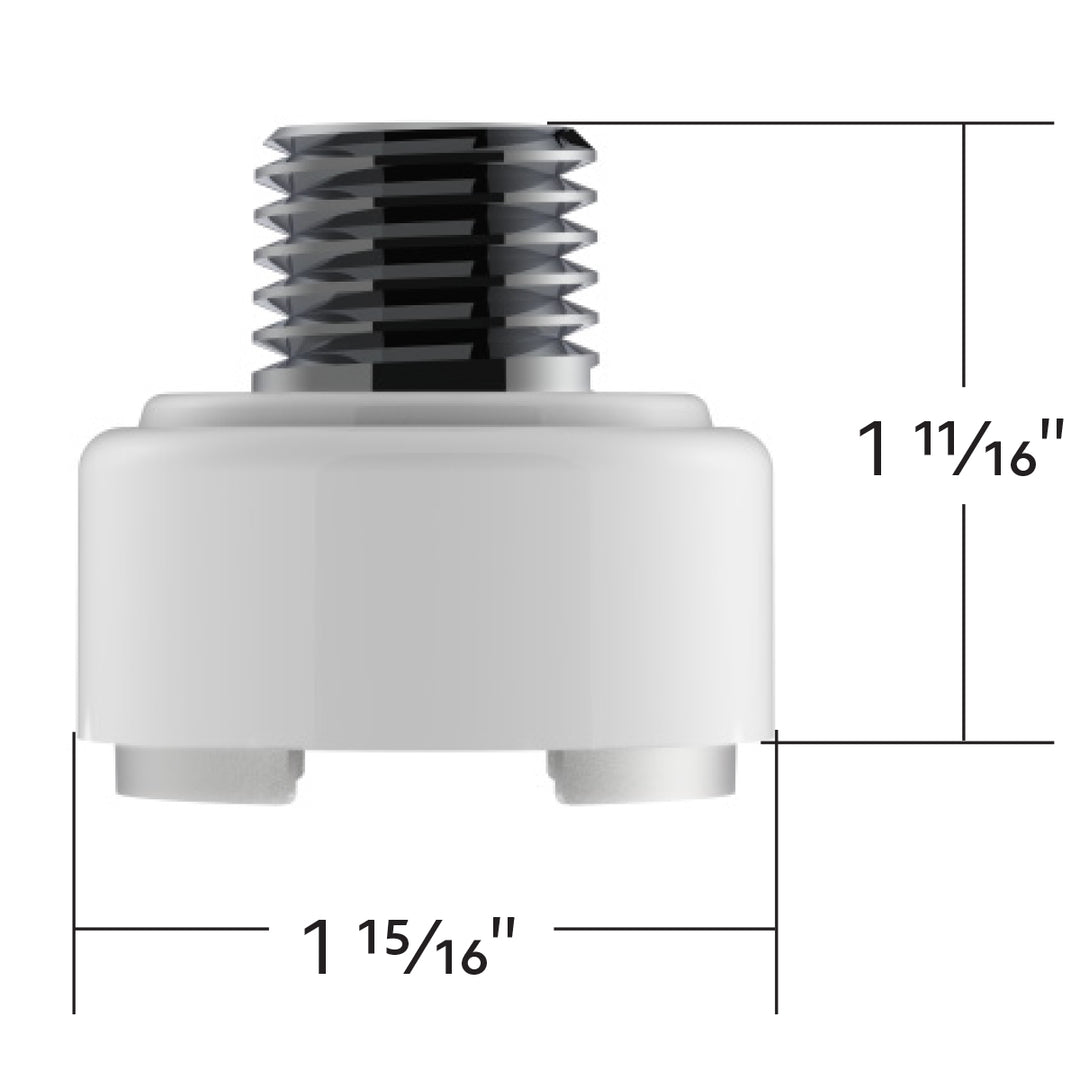 M30 x 3.5 Thread-On Shift Knob Mounting Adapter For Eaton Fuller Style 9/10 Shifter - Pearl White