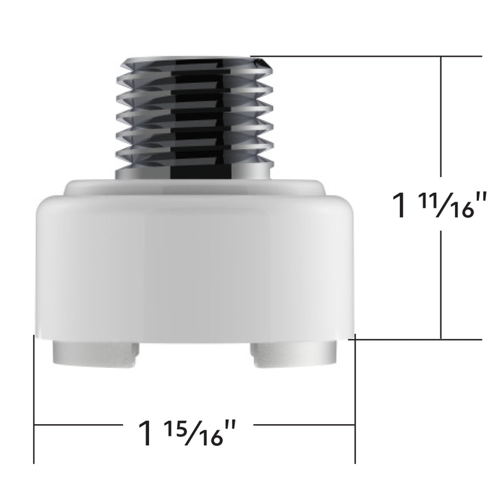 M30 x 3.5 Thread-On Shift Knob Mounting Adapter For Eaton Fuller Style 9/10 Shifter - Pearl White