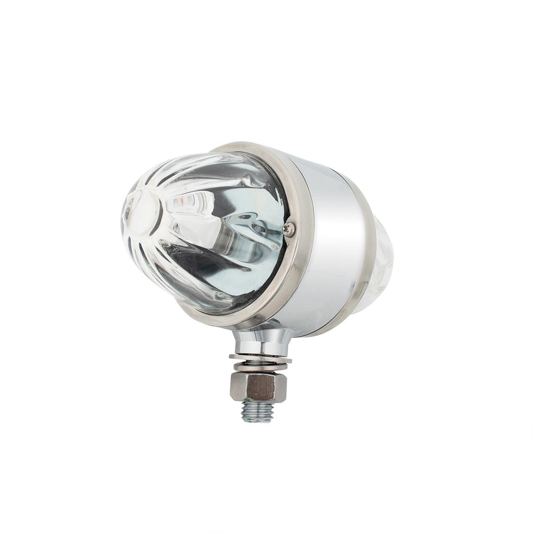 UltraBurst Chrome Double Face Glass Watermelon Light - Amber &amp; Red LED/Clear Lens