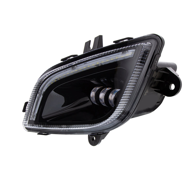 34 LED Black Fog Light With LED Light Bar For 2018-2024 Freightliner Cascadia - Driver