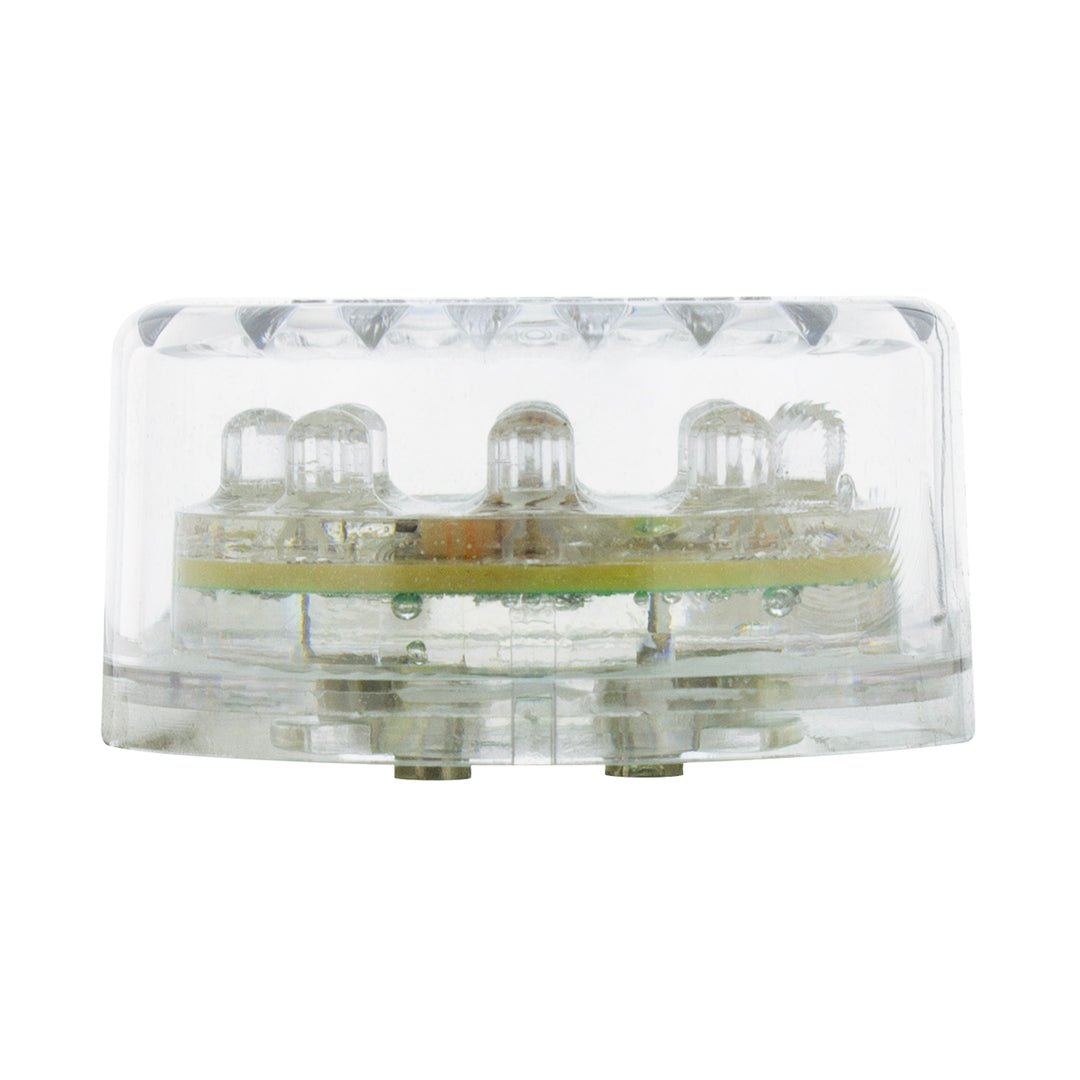 9 LED 2" Round Light (Clearance/Marker) - Red LED/Clear Lens (Bulk)