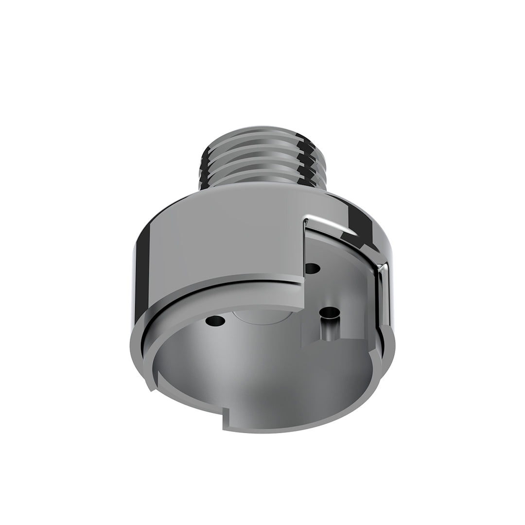 M30 x 3.5 Thread-On Gearshift Knob Chrome Mounting Adapter For Eaton Fuller Style 13/15/18 Speed - Vertical (Bulk)
