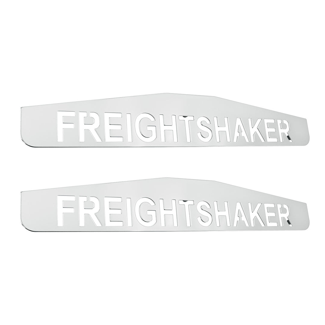 4" x 24" Chrome Freightshaker Bottom Mud Flap Plate - Welded Stud (Card of 2)