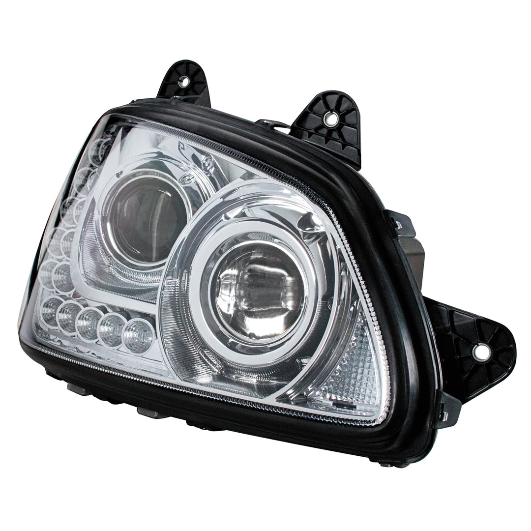 Chrome Projection Headlight Assembly For 2008-2017 Kenworth T660 - Passenger
