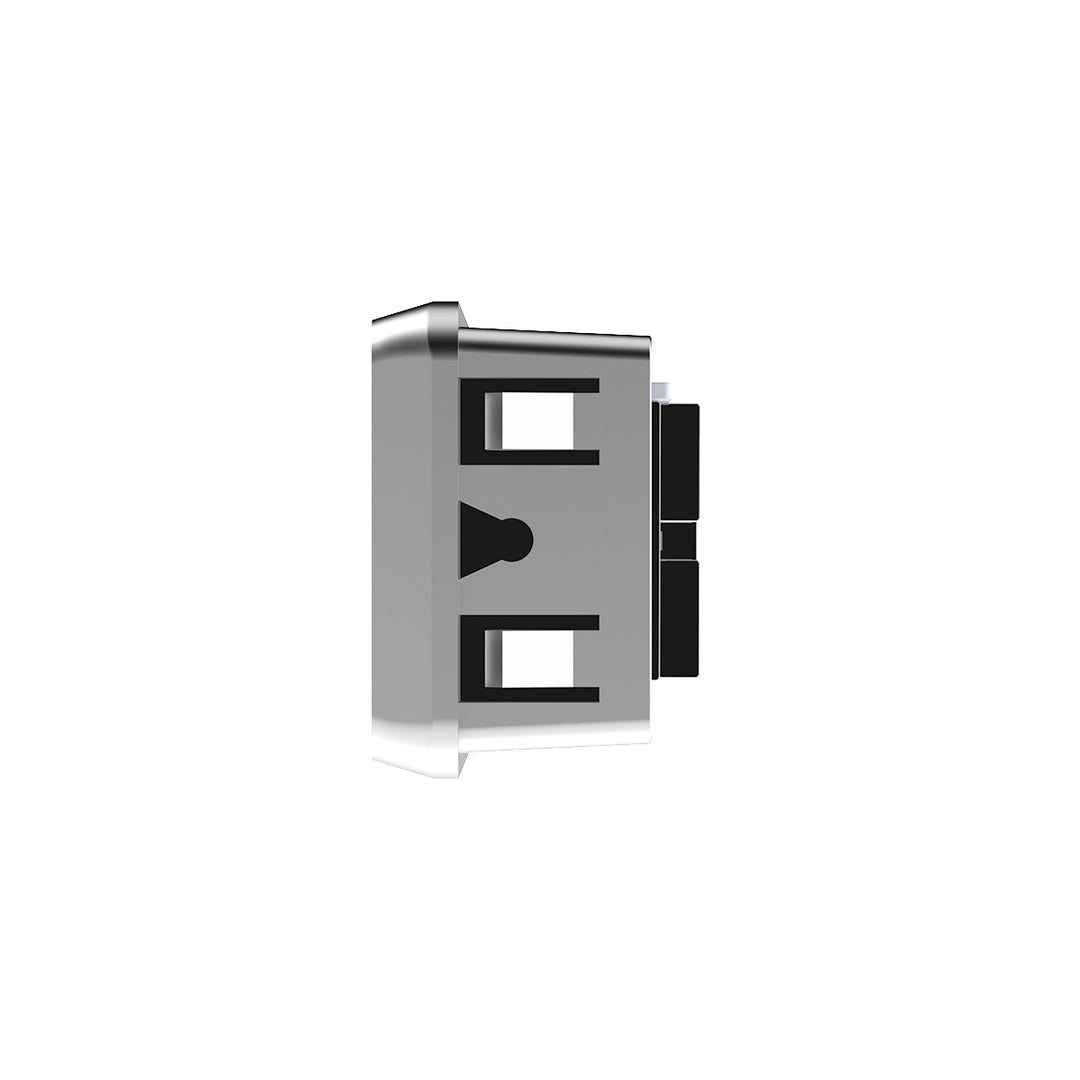 Chrome Plastic A/C Vent For 2001 &amp; Earlier Kenworth - Center