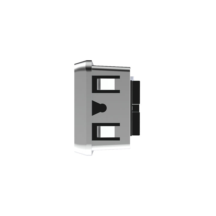 Chrome Plastic A/C Vent For 2001 &amp; Earlier Kenworth - Center
