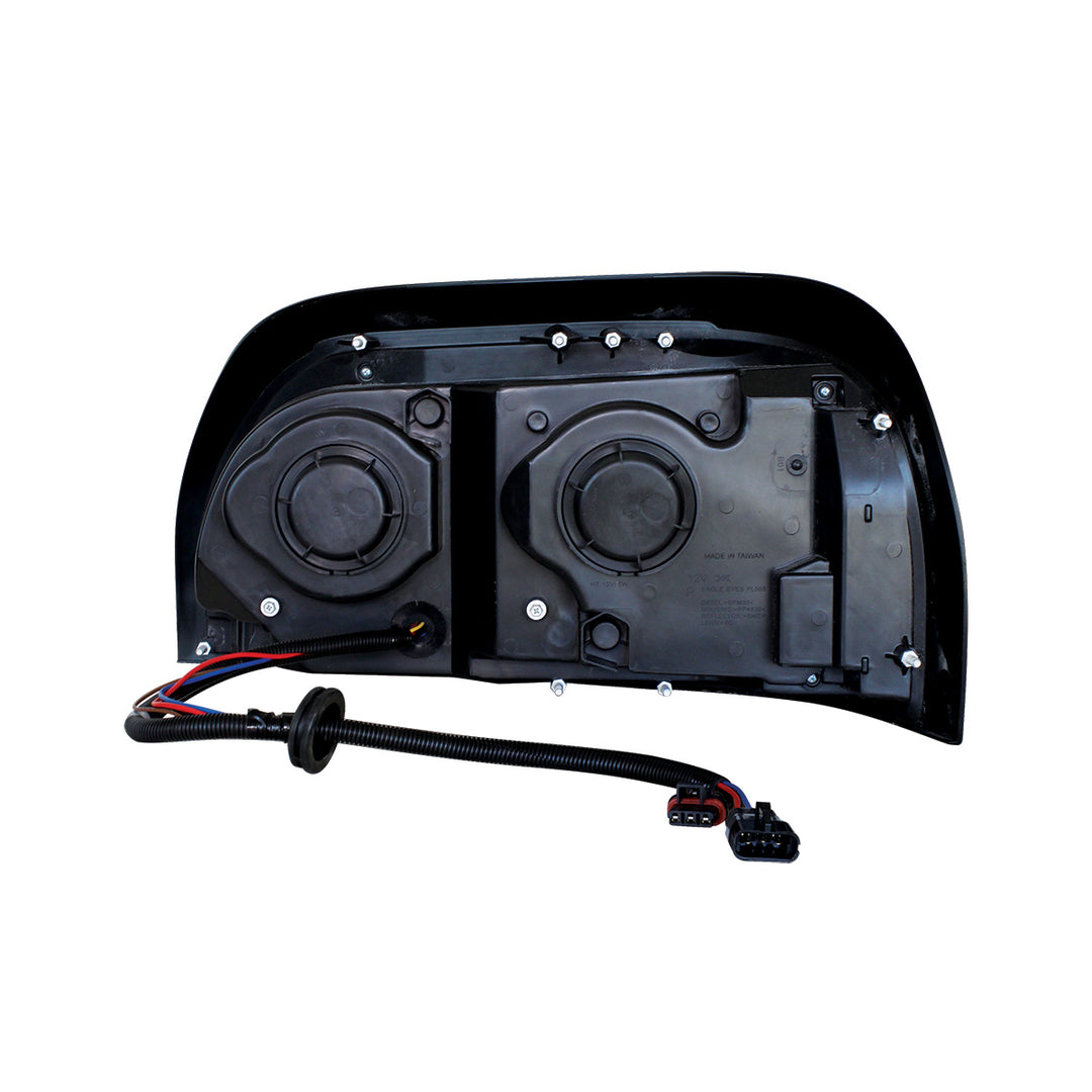 Blackout Headlight With LED Turn Signal &amp; Light Bar For 1996-2010 Freightliner Century - Passenger