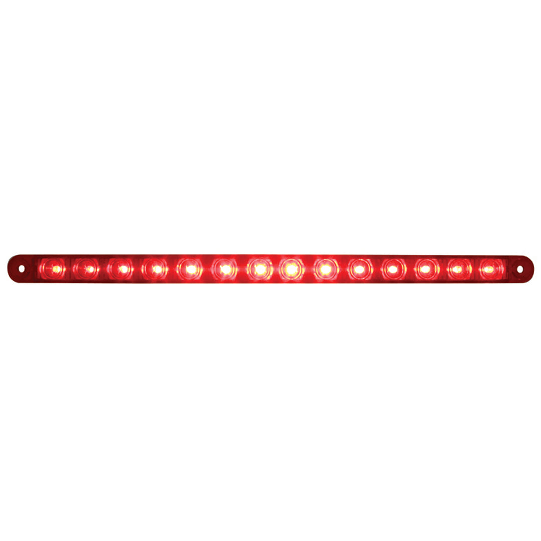 14 LED 12" Light Bar (Stop, Turn &amp; Tail) - Red LED/Red Lens (Bulk)