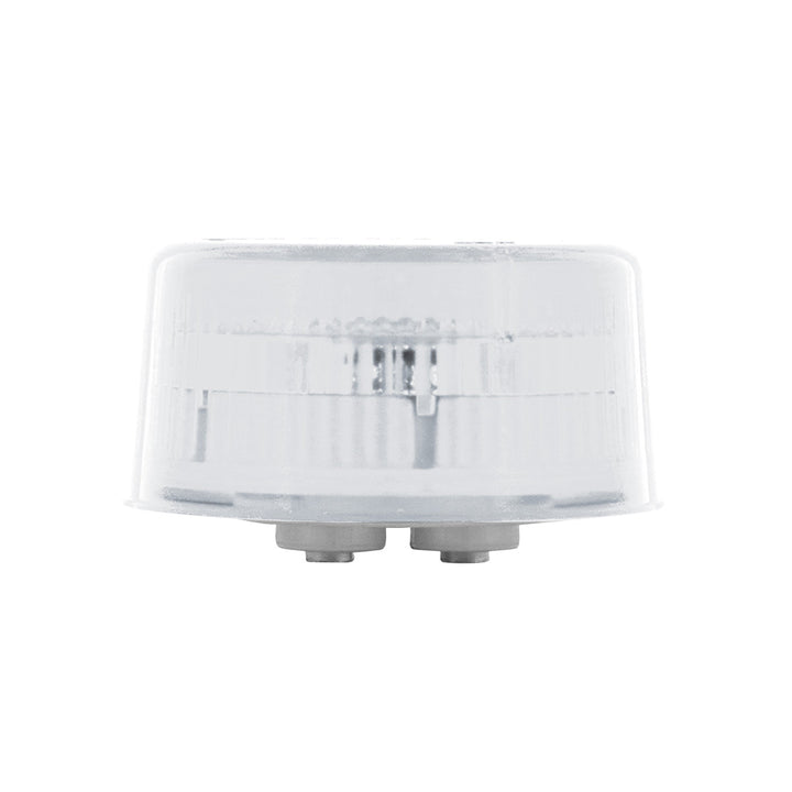 9 LED 2" Round Reflector Light (Clearance/Marker) - Red LED/Clear Lens