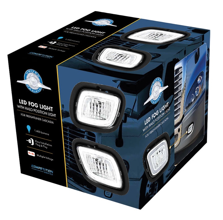 LED Fog Light With LED Position Light For 2008-2017 FL Cascadia - Passenger - Competition Series