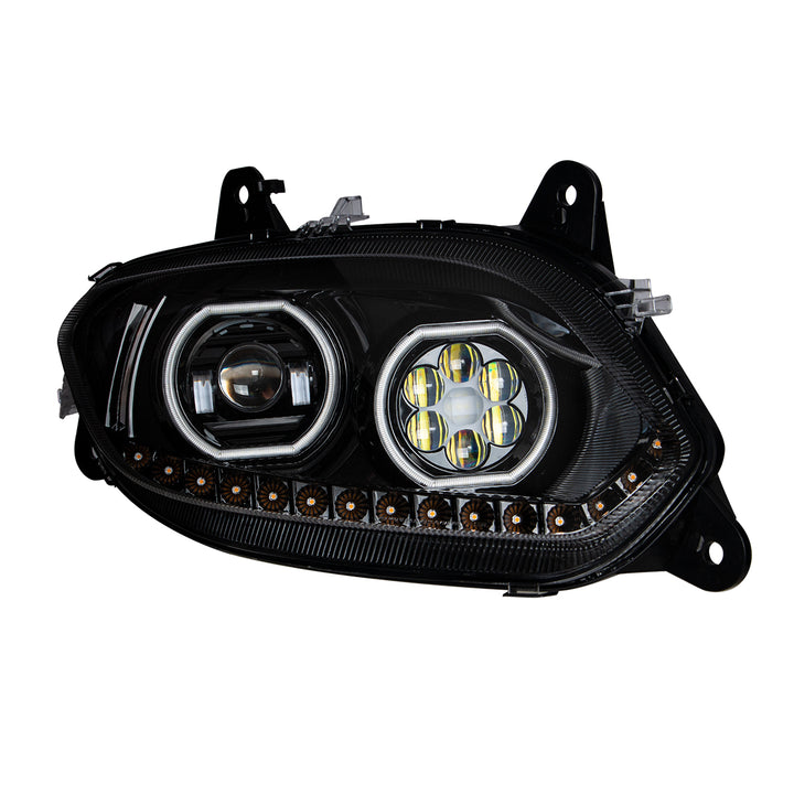 Black 17 LED Headlight For 2018-2025 International LT - Passenger