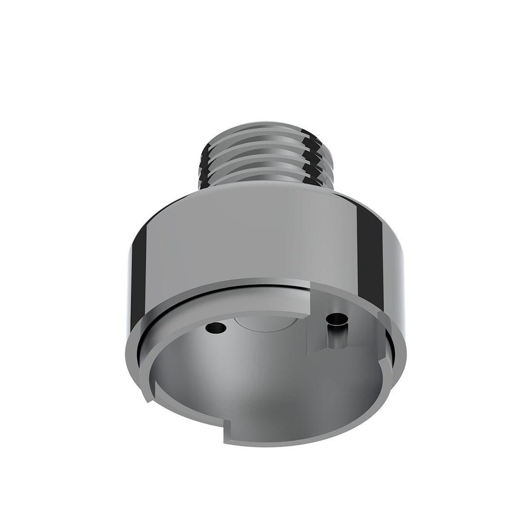 M30 x 3.5 Thread-On Gearshift Knob Chrome Mounting Adapter For Eaton Fuller Style 9/10 Speed - Vertical (Bulk)