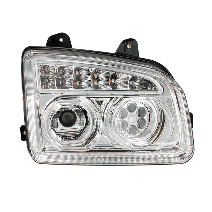Chrome 11 LED Headlight For 2015-2024 Kenworth T880 - Passenger