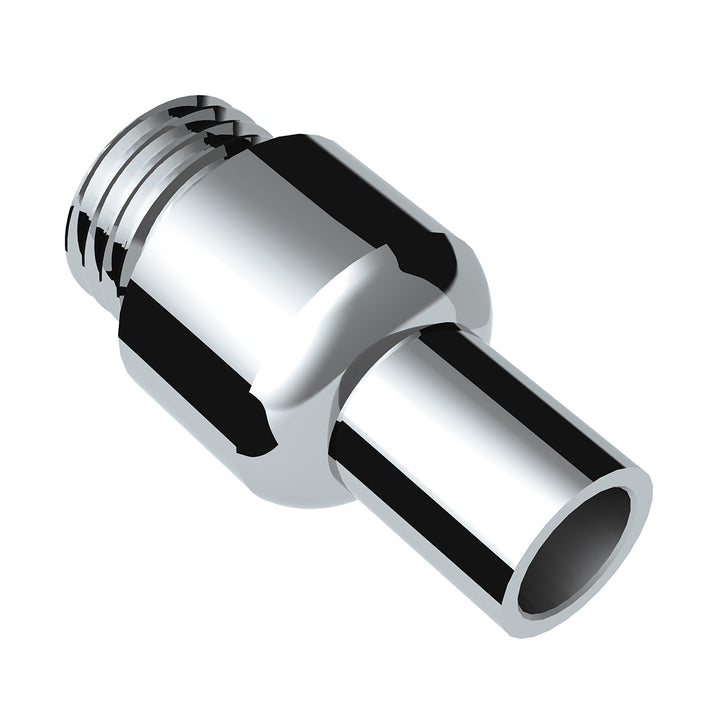 Chrome Aluminum Air Valve Adapter With M30 x 3.5 Threads