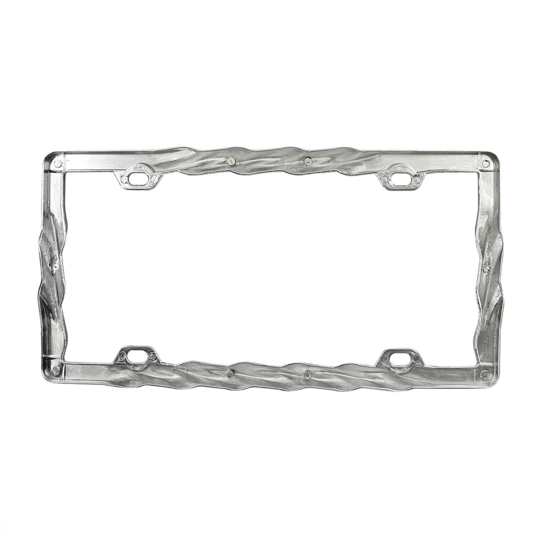 Chrome Twist License Plate Frame