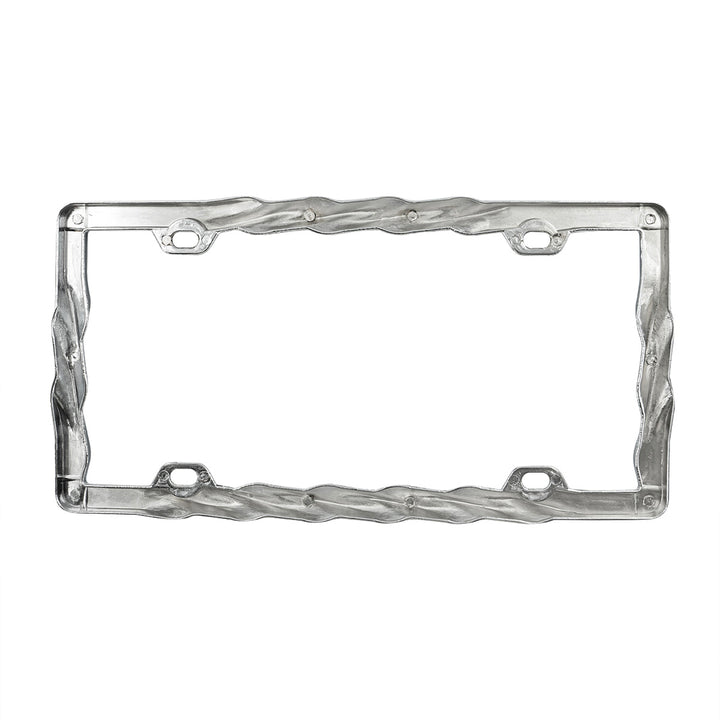 Chrome Twist License Plate Frame