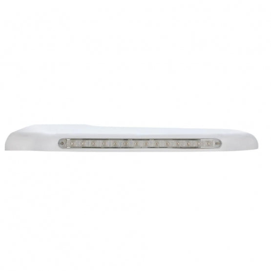 14 Amber LED Front Fender Cover For Peterbilt 388 (2008-2015) &amp; 389 (2008-2023) - Clear Lens - Driver