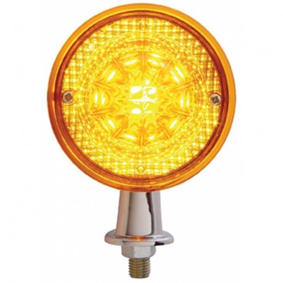 1-1/8" Arm Crystal Honda Light With Single Contact - Amber Lens