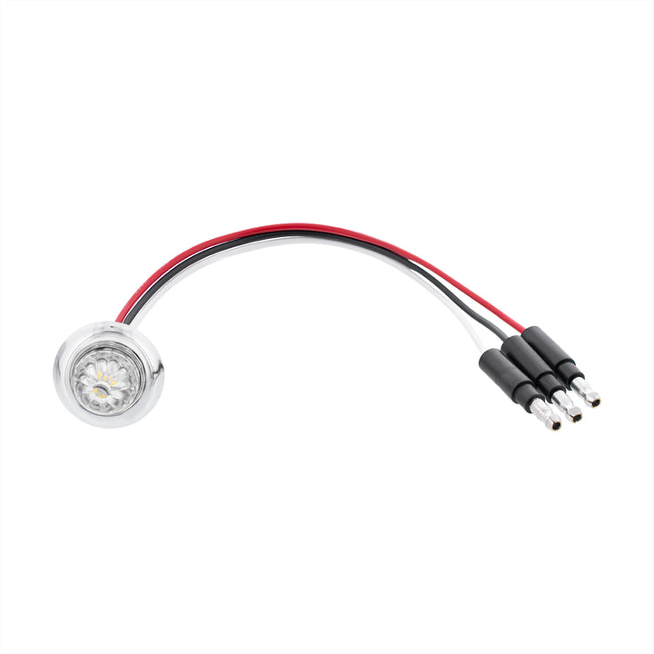 4 LED Dual Function 3/4" Mini Watermelon Light (Clearance/Marker) - Amber LED/Clear Lens