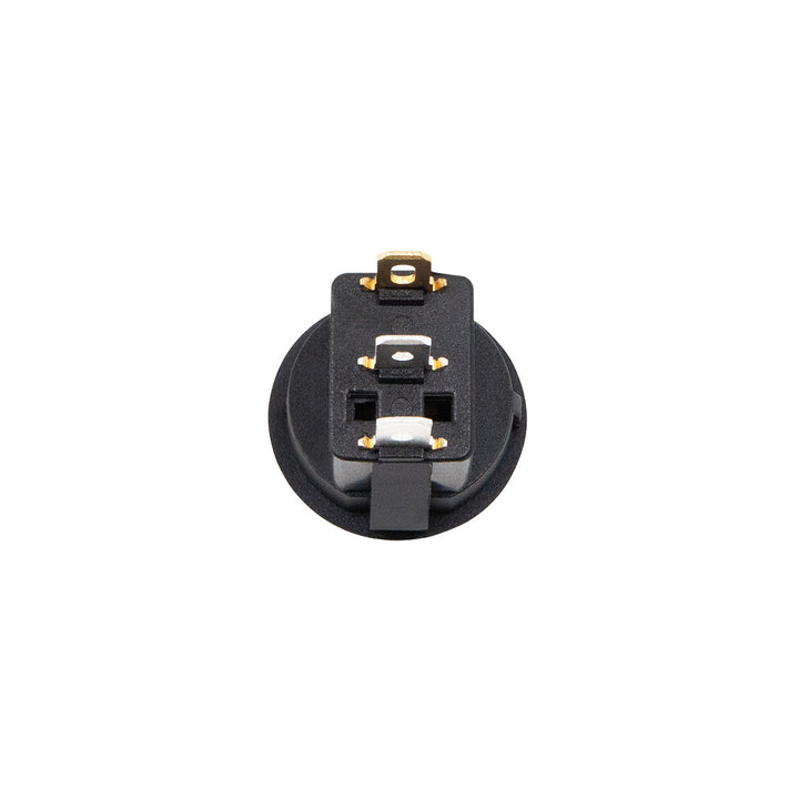 Amber Illum Round Rocker 10 Amp 12V On/Off 1/2" Dia. 1 Pc.