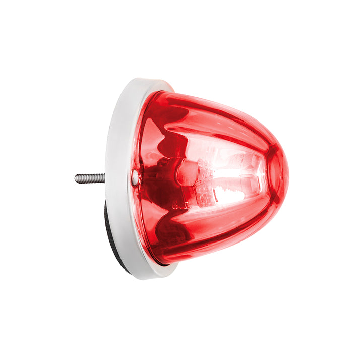 UltraBurst Glass Watermelon Flush Mount Kit With 18 LED Bulb - Red LED/Clear Lens