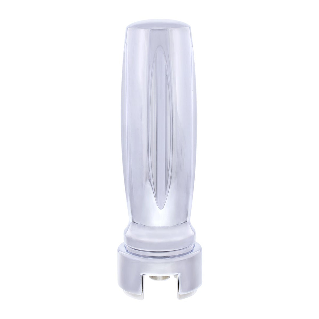 M30 x 3.5 Thread-On Vegas Style Gearshift Knob With 13/15/18 Speed Adapter - Chrome/Vertical